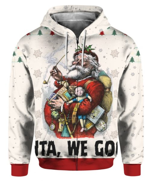 Santa We Good 3D Ugly Christmas Sweater Hoodie