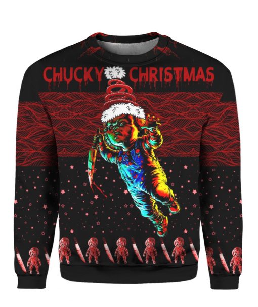 Chucky 3D Ugly Christmas Sweater Hoodie