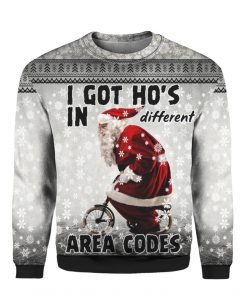 I Got Ho's in Different Area Codes 3D Ugly Christmas Sweater Hoodie