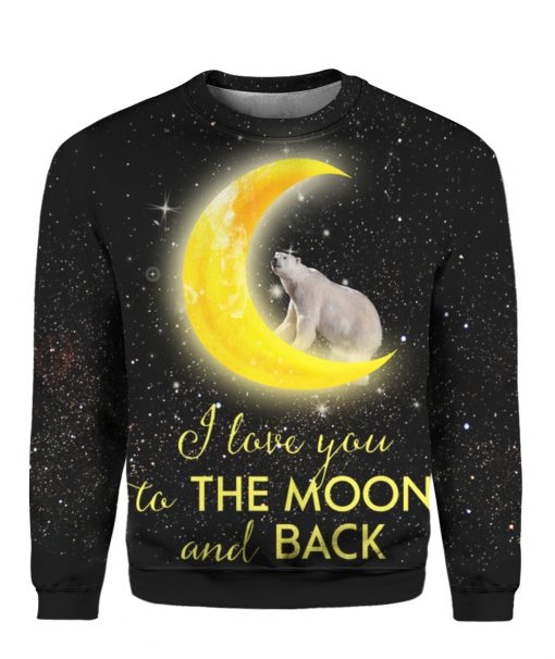 Snoopy I Love You To The Moon And Back 3D Christmas Sweater Hoodie