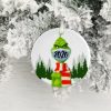 Grinch 2020 Face Mask Christmas Ornament, Grinch Xmas 2020 Ornament, 2020 Quarantine Christmas Ornament, Quarantine Ornament, Mask Ornament