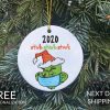 Grinch Face Mask Christmas Ornament, Grinch Ornament, COVID Christmas, COVID Ornament, Quarantine Ornament,Mask Ornament