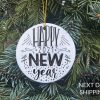 Happy New Year 2020 Ornament, New Year 2021 Ornament, 2020 Ornament, COVID New Year Ornament, COVID Christmas, 2020 Christmas