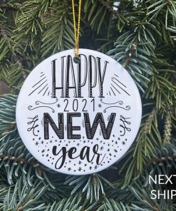 Happy New Year 2020 Ornament, New Year 2021 Ornament, 2020 Ornament, COVID New Year Ornament, COVID Christmas, 2020 Christmas