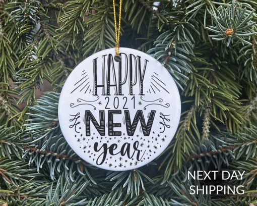 Happy New Year 2020 Ornament, New Year 2021 Ornament, 2020 Ornament, COVID New Year Ornament, COVID Christmas, 2020 Christmas