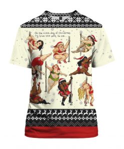 Nine Ladies Dancing Sexy Christmas 3D Ugly Christmas Sweater Hoodie