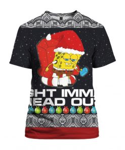 Meme Ight Imma Head Out 3D Ugly Christmas Sweater Hoodie