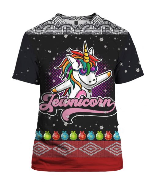 Jewnicorn 3D Ugly Christmas Sweater Hoodie