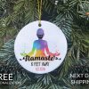 Namaste COVID Christmas Ornament, Facemask Ornament, Hippie Ornament, COVID Christmas, COVID Ornament, Quarantine Ornament, Mask Ornament