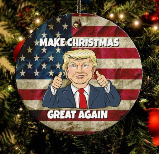 President Donald Trump Ornament, Trump Christmas Ornament