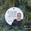 RBG Memorial Quote Ornament, Ruth Bader Ginsburg Ornament, 2020 Ornament, 2020 Christmas, Fight For Quote, Pop Culture Ornament