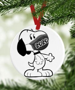 Snoopy Clause With Mask 2020 Ornament, Christmas Ornament Tree Decoration, Funny Ornament Gift