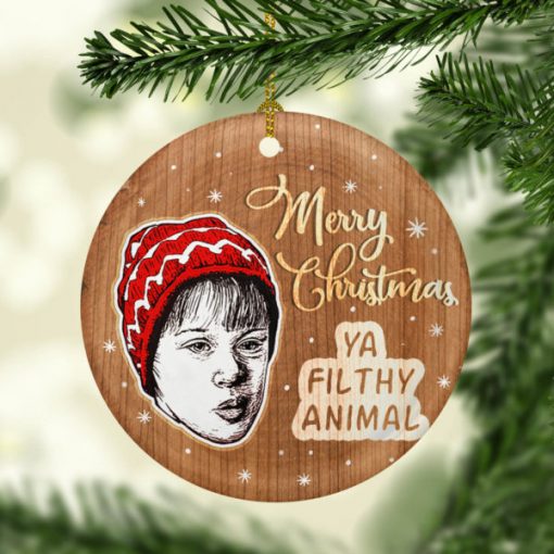 Home Alone Merry Christmas Ya Filthy Animal Decorative Christmas Holiday Ornament