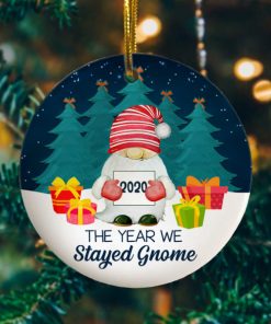 2020 The Year We Gnome Circle Ornament Keepsake Funny 2020 Chritstmas Ornament