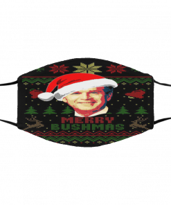 Merry Bushmas George W Bush Ugly Christmas face mask