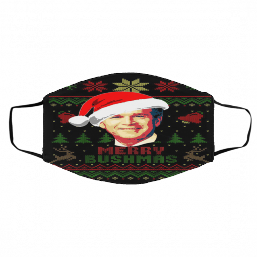 Merry Bushmas George W Bush Ugly Christmas face mask