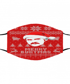 Merry Burtmas Parody Ugly Christmas face mask