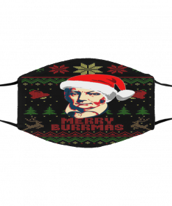 Merry Burrmas Aaron Burr Ugly Christmas face mask