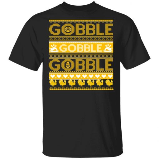 Ugly Thanksgiving Gobble Gobble Gobble Turkey Ugly Christmas Sweater