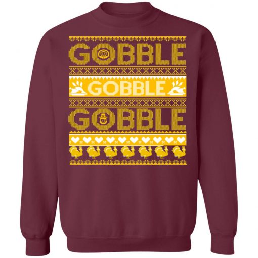 Ugly Thanksgiving Gobble Gobble Gobble Turkey Ugly Christmas Sweater