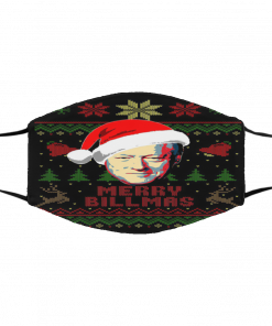 Merry Billmas Bill Clinton Ugly Christmas face mask