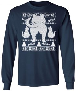 Ugly Christmas Sweater Festive Cat Butt Sweatshirt