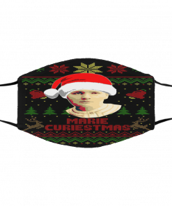 Marie Curiestmas Marie Curie Ugly Christmas face mask