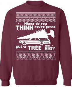 Todd Margo Couples Vacation Tree Ugly Christmas Sweater