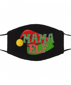 Mama Elf Ugly Christmas face mask