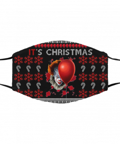 IT's Christmas Clown Pennywise Ugly Christmas Face Mask
