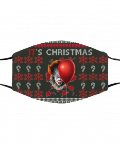 IT's Christmas Clown Pennywise Ugly Christmas Face Mask