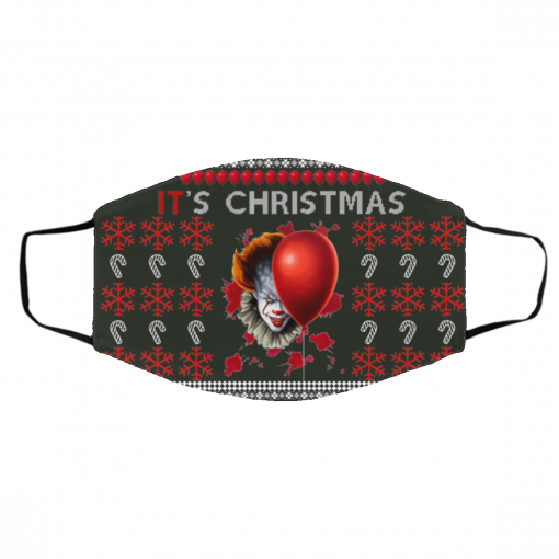 IT's Christmas Clown Pennywise Ugly Christmas Face Mask