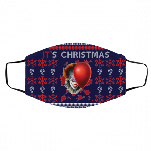 IT's Christmas Clown Pennywise Ugly Christmas Face Mask