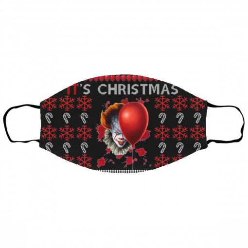 IT's Christmas Clown Pennywise Ugly Christmas Face Mask