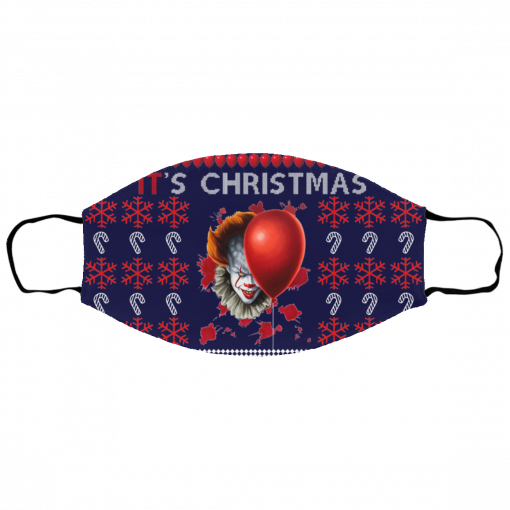 IT's Christmas Clown Pennywise Ugly Christmas Face Mask