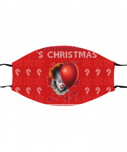 IT's Christmas Clown Pennywise Ugly Christmas Face Mask