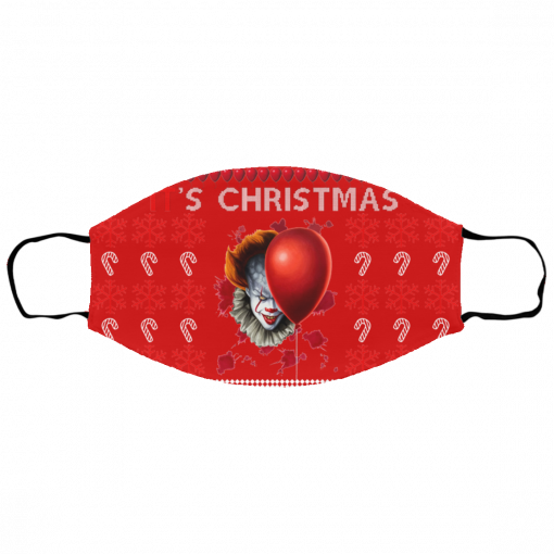 IT's Christmas Clown Pennywise Ugly Christmas Face Mask