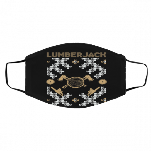 Lumberjack Ugly Christmas face mask