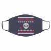 Believe In Aliens Ugly Christmas face mask