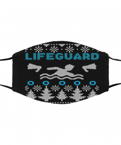 Lifeguard Swimming Ugly Christmas face mask