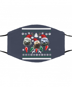 Ugly Sloth Christmas Ugly Christmas face mask