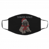 Santa Paws Pug face mask