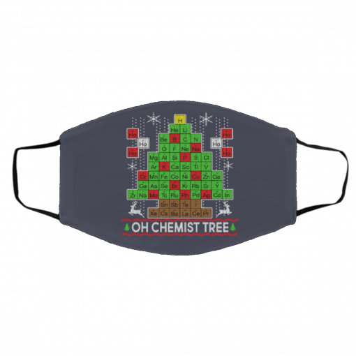 Oh Chemist Tree Ugly Christmas face mask