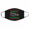 Merry Fishmas Ugly Christmas face mask