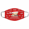 King Henry The 8th Of England Merry Kingmas Ugly Christmas face mask