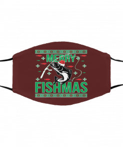 Merry Fishmas face mask