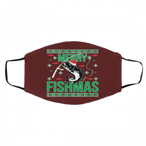 Merry Fishmas face mask