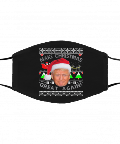 Make Christmas Great Again! Donald Trump Ugly Christmas face mask