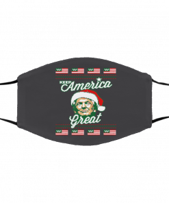 Keep America Great Ugly Christmas face mask