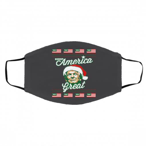 Keep America Great Ugly Christmas face mask